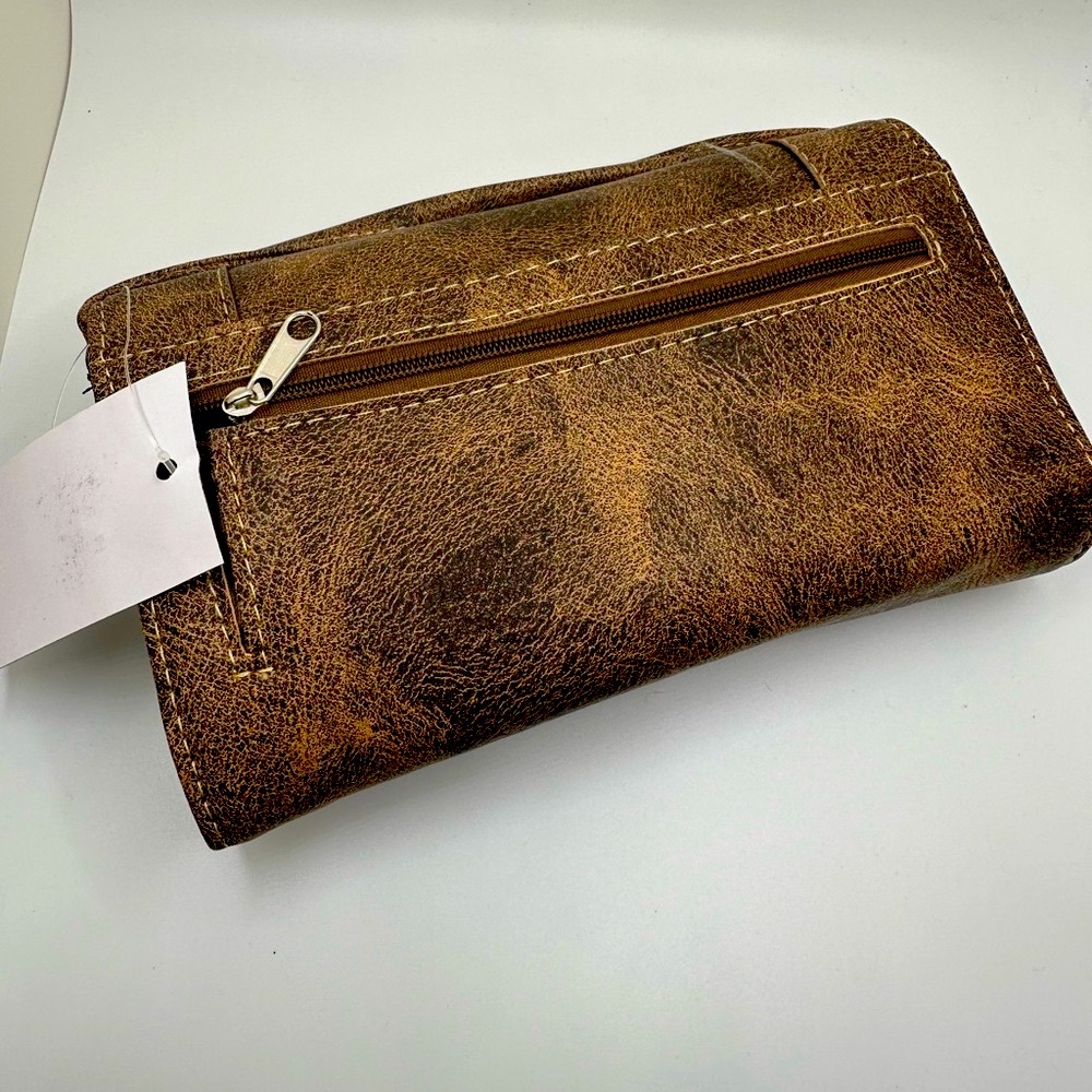 Brown Embroidered Horse Clutch Wallet - Picture 2 of 3